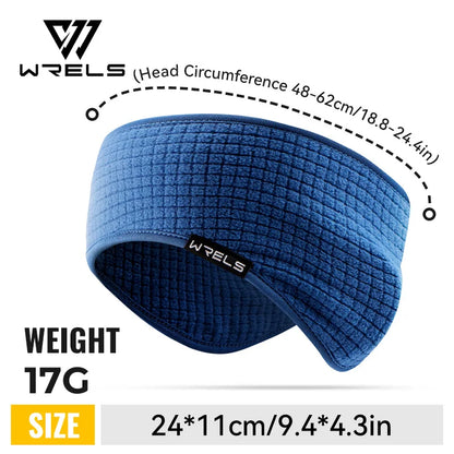 WRELS Winter Ear Warmers Headband Fleece Headband Running Cycling Thermal Ear Muffs Hiking Ski Moisture Wicking Sport Headband