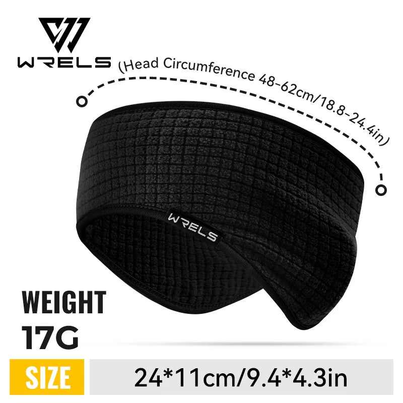 WRELS Winter Ear Warmers Headband Fleece Headband Running Cycling Thermal Ear Muffs Hiking Ski Moisture Wicking Sport Headband